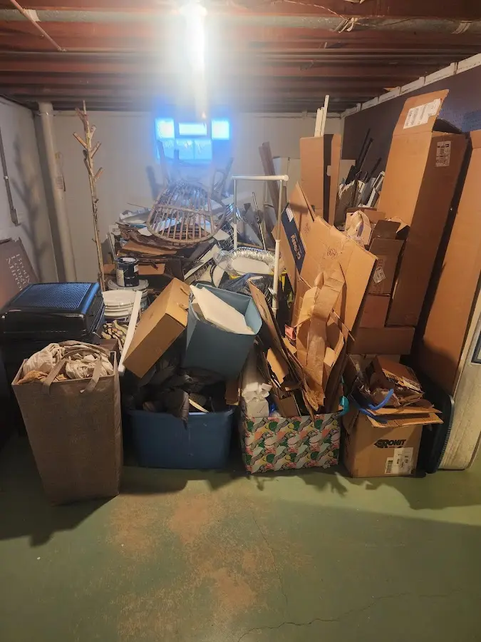 Roll-off dumpster container at job site for Construction Dumpster Rental in Cazenovia